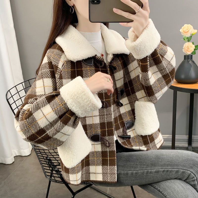 Winter Stil Nerzmantel Damen Kurz Verdickte Jacke Herbst Winter Mode Oberbekleidung