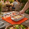 Silicone Barbeque Tool Mat, Food-Grade Heat Resistant Grill Mat, Non-Slip Easy Cleaning Spatula Mat, for Outdoor Grill Kitchen Counter