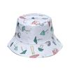 Neue Unisex Baumwoll-Eimerhüte Damen Niedlicher Pilz-Print Fischerhüte Breiter Rand Faltbarer Sonnenschutz Panama-Hut Strand Sonnenhut