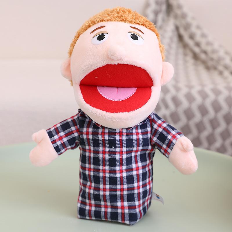 28-33Cm Kids Plush Finger & Hand Puppet Popular Activity Boy Girl Role Play Bedtime Story Props Family Role Playing Toys Doll