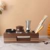 51/58mm Coffee Tamper Station Portafilter Holder Wooden Base Stand Espresso Tamper Mat For Espresso Accessories