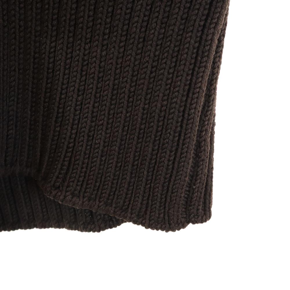 JIL SANDER made in Italy Long sleeve sweater 36 Brown Rib knit Women Used