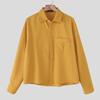 INCERUN S-5XL Men Turn Down Collar Long Sleeve Buttons Loose Casual Shirts Tops