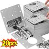 Cabinet Hinge Repair Plate Kits Stainless Steel Door Hinge Mounting Plate With Holes Flat Fixing Brace Brackets Hardware Tools