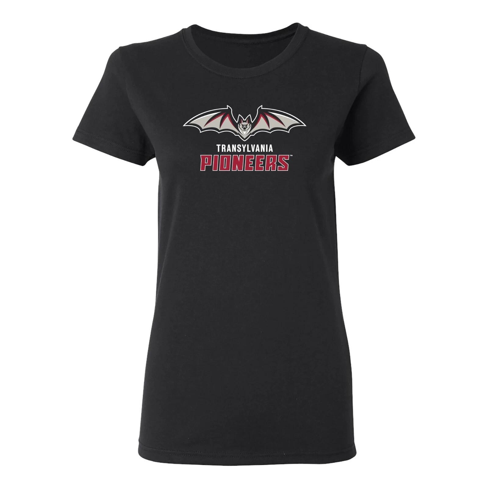 Transylvania University Pioneers Primary Logo Women s T Shirt - Black S