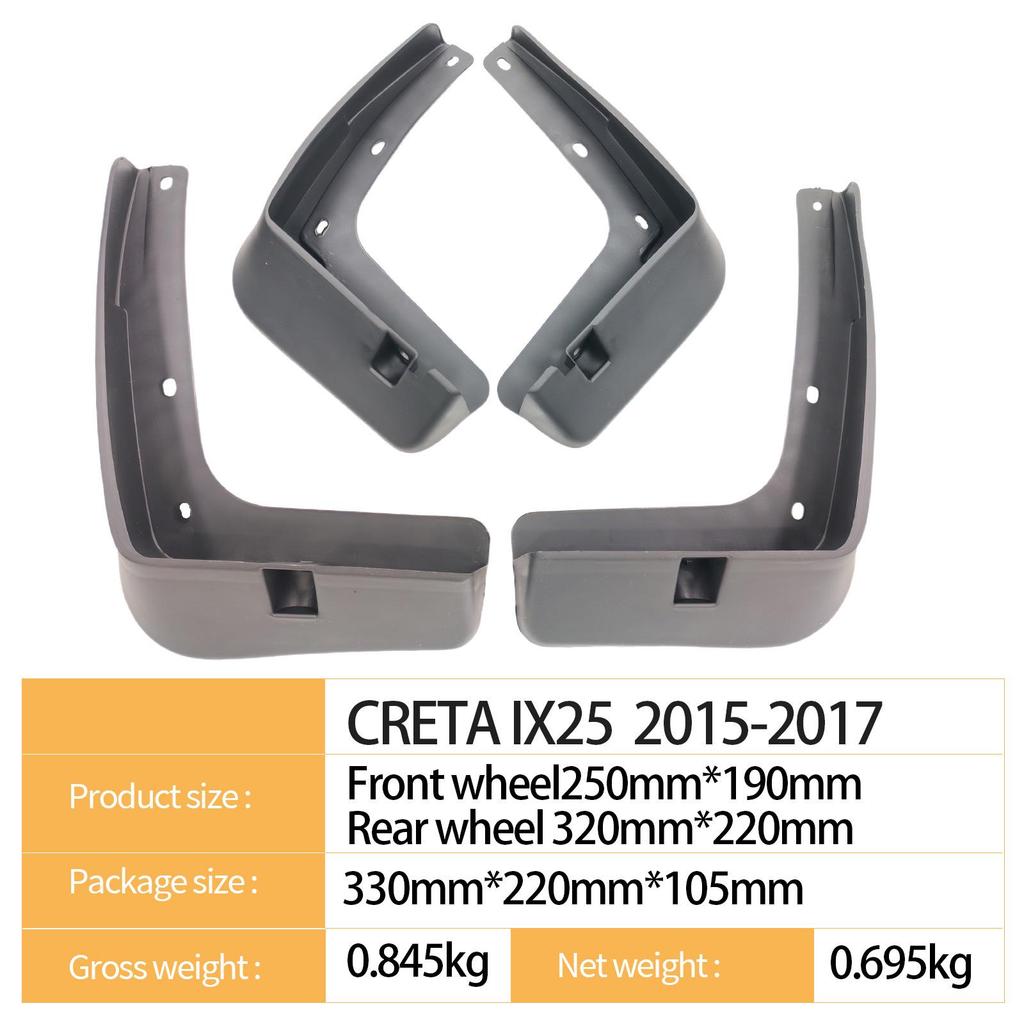 Hyundai IX25 2015-2017 Tire Mudguards