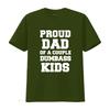 Proud Dad Of A Couple Dumbass Kids Funny Pun Fathers Day T Shirt Vintage Washed Comfortable Top For Everyday Wear Slightly