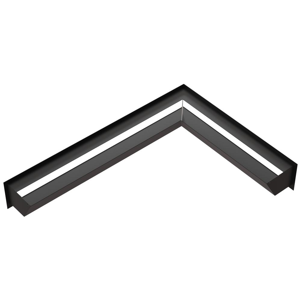 Vent Cover LUFT corner right 54,7x76,6x12 black