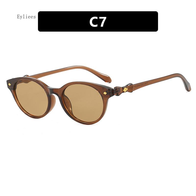 Luxury  Designer Sunglasses Men  Vintage Red Blue Round Sun Glasses Women Driving Retro Mens UV400 Blue Light Blocking