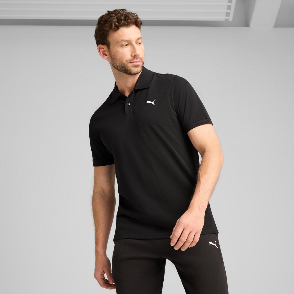 Puma ESS PIQUE Men's Polo Shirt Black 68255401 R M (48)