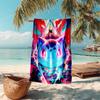 Beach Towel with Pokémon Bulbasaur Pattern - soft,absorbent,machine washable Lightweight&Modern,swimming,Travel Essentials