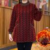 Damen Winterpullover mit Karomuster, langärmelig, warm, Sweatshirt