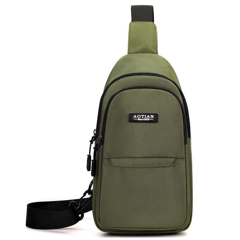 

Нагрудная сумка Легкая износостойкая сумка Oxford Crossbody Мужская сумка через плечо армия зеленый