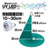 Zensui Micro UV LED E26 White Strong Stand Light Set  LED UV Light for ReptilesAmphibians
