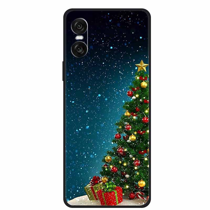 Christmas Phone Cases For Sony Xperia 10 VI 5G Case Soft TPU Silicone Santa Santa Claus Cover For Xperia 10VI Cover Bumper Funda