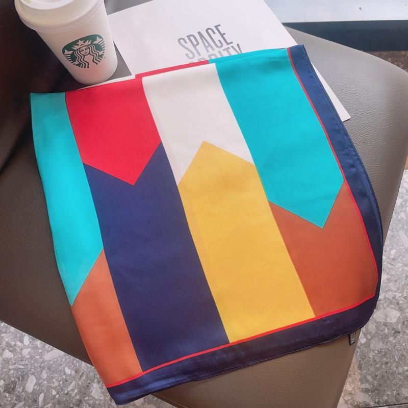 Modenäsduk Halsdukar Kvinnor Fyrkantiga Hradband Små Sjalar Wraps Sacrfs 70x70cm