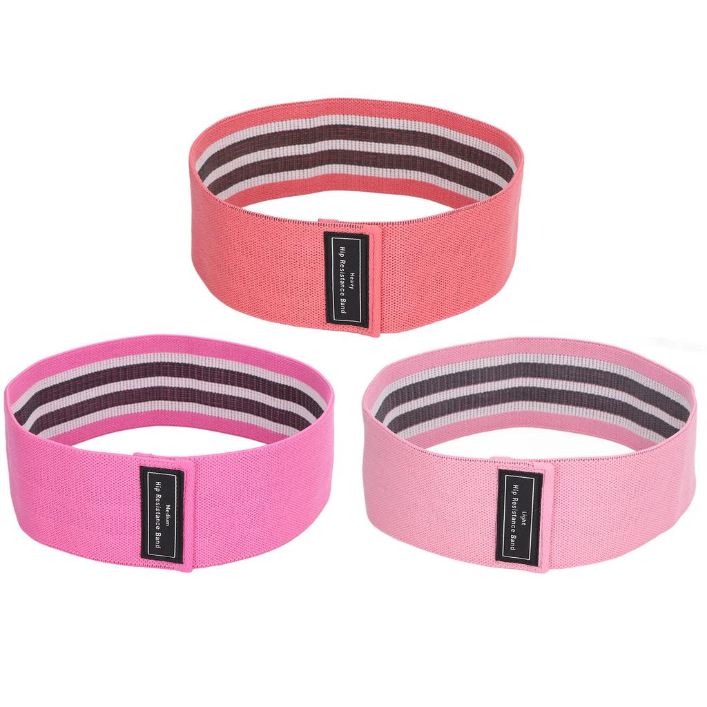 3PCS Resistance Bands Elastic High Pulling Force Exercise Workout Band for Legs Butt for Squat Hip