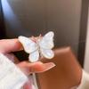 Fashionable Butterfly Shell Pearl Brooch, Anti-exposure Pin for Women, Metal Button To Fix Clothes, Wedding Party Gift