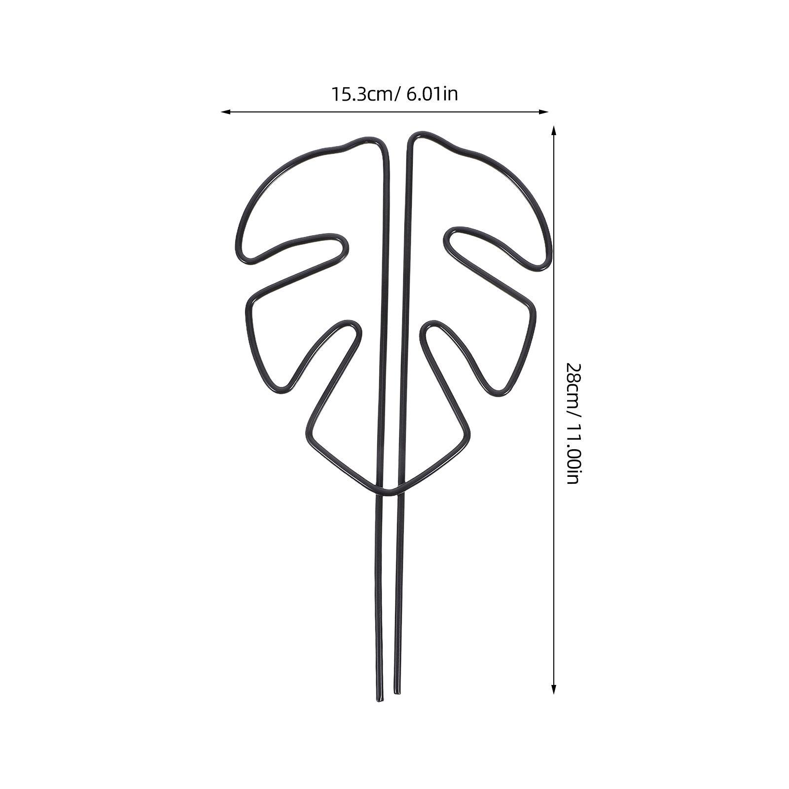 

Leaf Shaped Reusable Plant Support Stake for Monstera Plants Antitipping Lightweight Easy Install Aesthetic Functional Growth чёрный