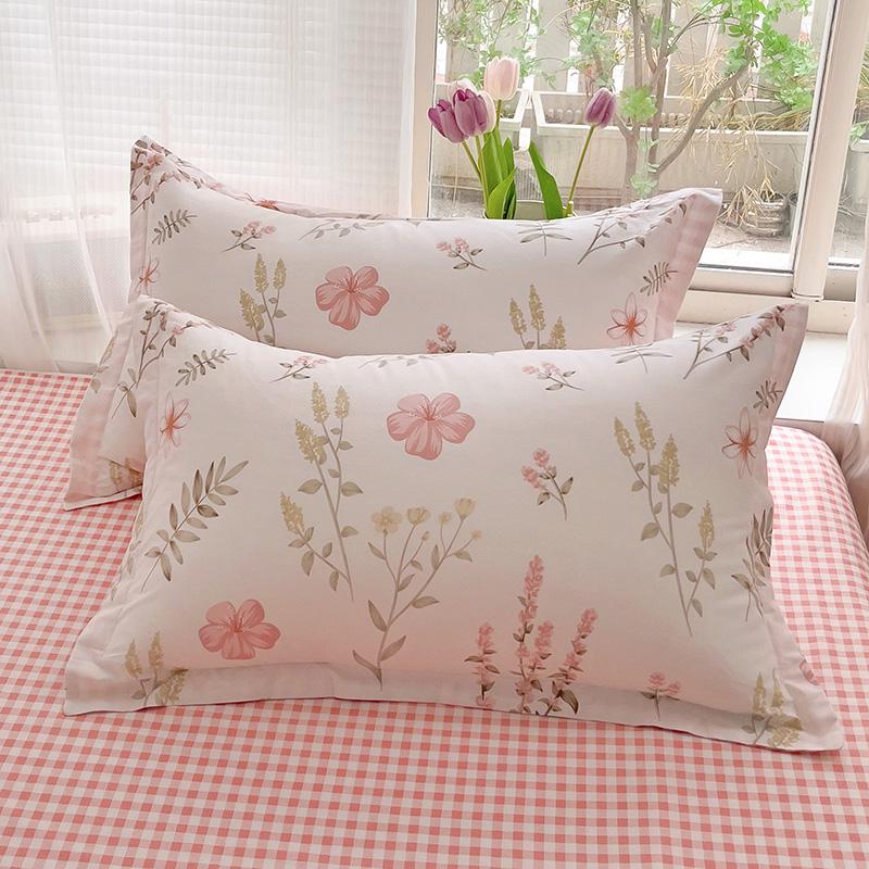 Set of Two Pure Cotton Pillowcases, 48x74cm - Pillow Core Covers [Pair Only]