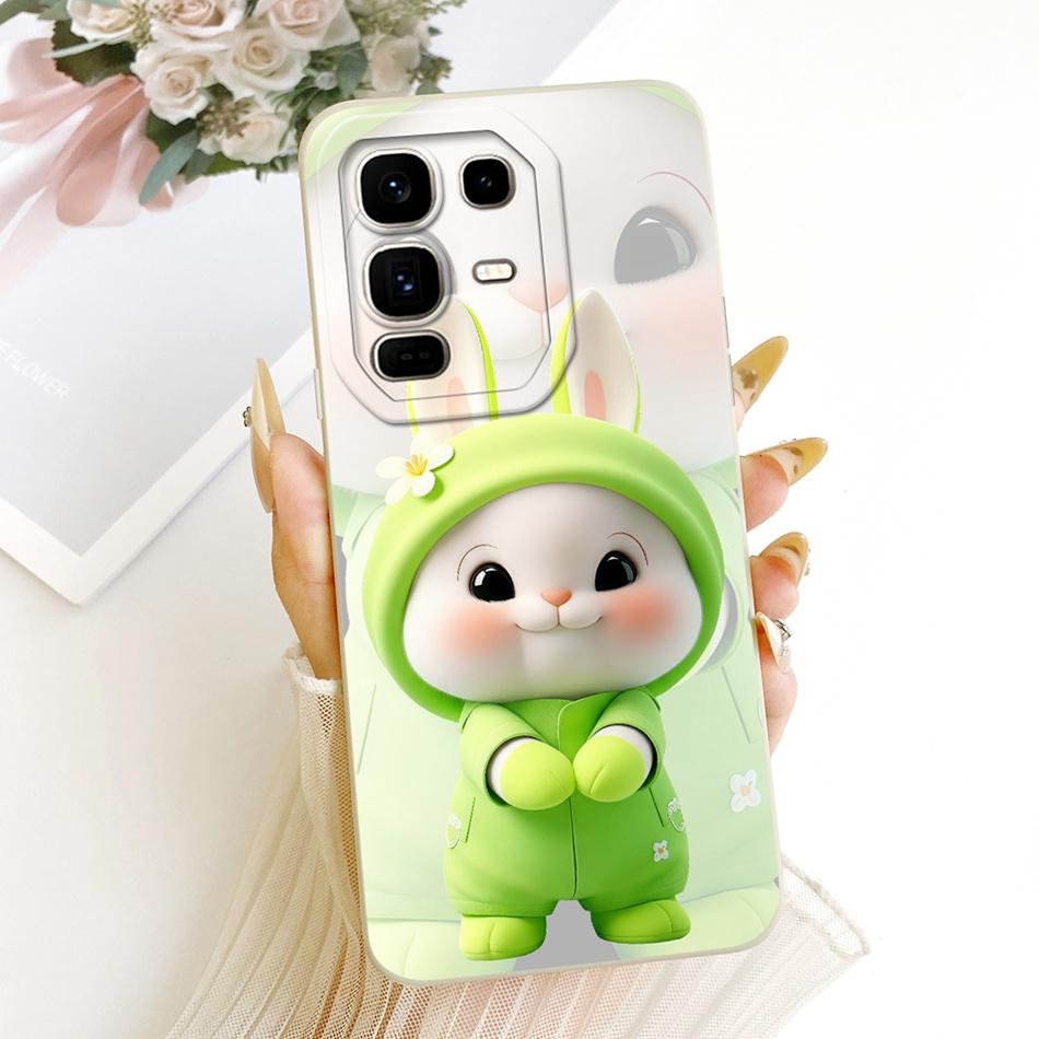 For Infinix Note 50 Pro+ Cute Cat Flower Cartoon Phone Case For Infinix Note 50 Pro Plus X6856 Shockproof Soft Silicone Bumpers