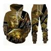 Convient aux Poissons Impression 3D Garçons Filles Sweat à Capuche Pantalon Ensembles 2 pièces Pêche Chasse Camping Vêtements pour Enfants Mode Enfant Vêtements de Sport d'Extérieur