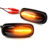 2PCS Amber Dynamic Flowing Water LED Side Marker Light For Land Rover Discovery 2 1999-2004 Defender Freelander 1