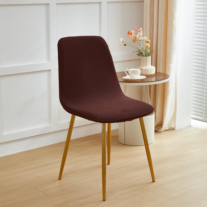 Solid Spandex Elastic Shell Chair Cover Stretch Dining Room Stretch Chair Cover Seat Covers Slipcover Summer