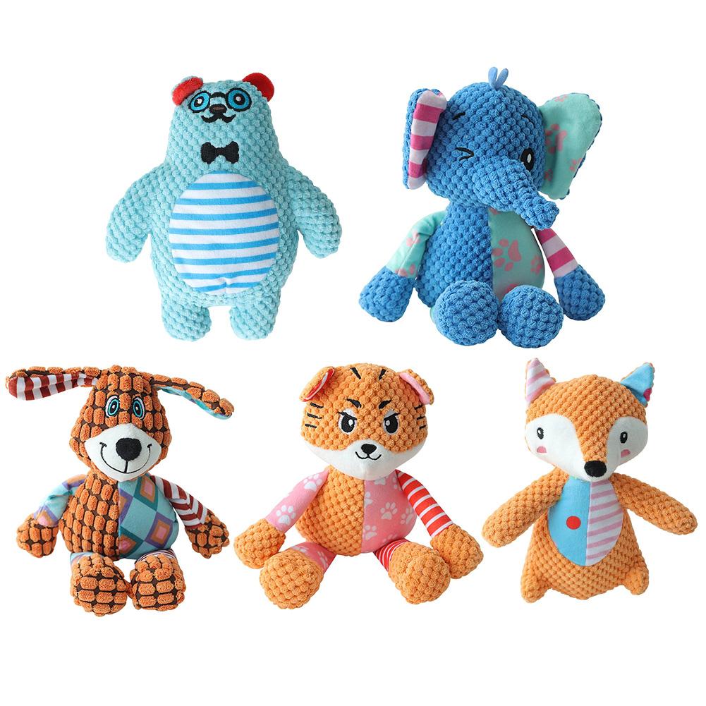 Squeaky Dog Toys Stuffed Animals Dog Chew Toy Soft Dog Plush Toy Puppy Toys for Small Medium and Large Dogs
