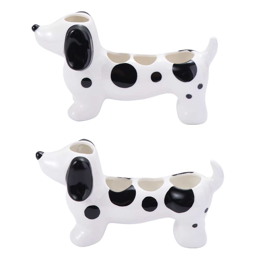 Cute Dog Shaped Toothbrush Holder Ceramic Electric Toothbrush Stand Washbasin Organizer  Washstand