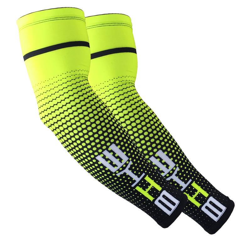 Unisex Summer Cycling Arm Sleeves: Sun Protection Ice Silk for Outdoor Sports QX007