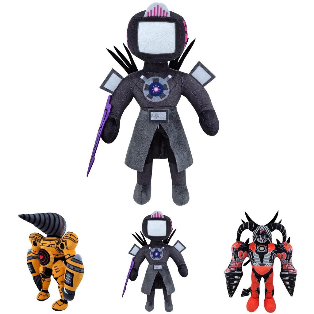 Skibidi Toilet Plush Soft Stuffed Toy For Kids And Adults Red Bull Demon Design