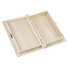 Retro Jewelry Box Gift Box Desktop Organiser Wooden Hinged Lockable Container Elegant Clamshell Desktop Organiser