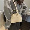 Sommermode High-End Textur Trend Tragbare Muscheltasche Einfarbig Atmosphäre Vielseitig Beliebt Schulter Umhängetasche