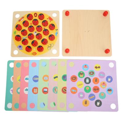Ladybird Game Board Cognitive Development Wooden Memory Matching Activities