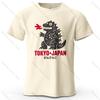 Tokyo Dinosaur Printed Men's T-Shirt Oversized Japanese Harajuku Graphic Tees for Women Tops Tees Casual Streetwear