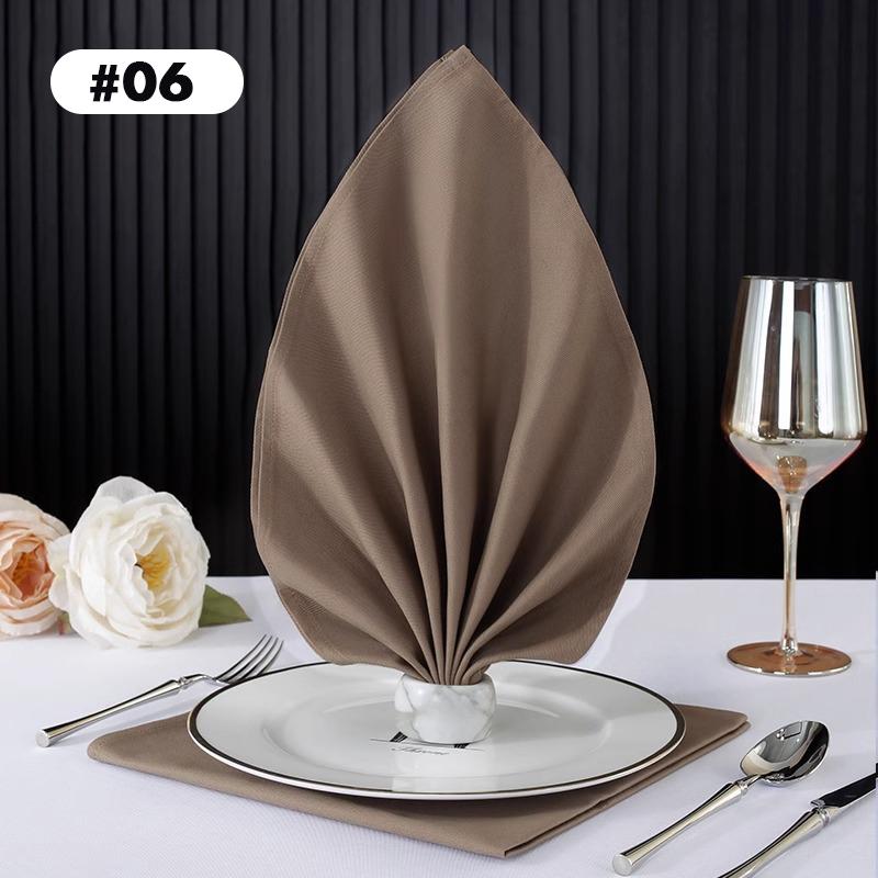 Cotton Western Table Napkins Reusable Placemat for Kitchen Wedding Decoration Hotel Special Absorbent No Lint Cup Wiping Cloth
