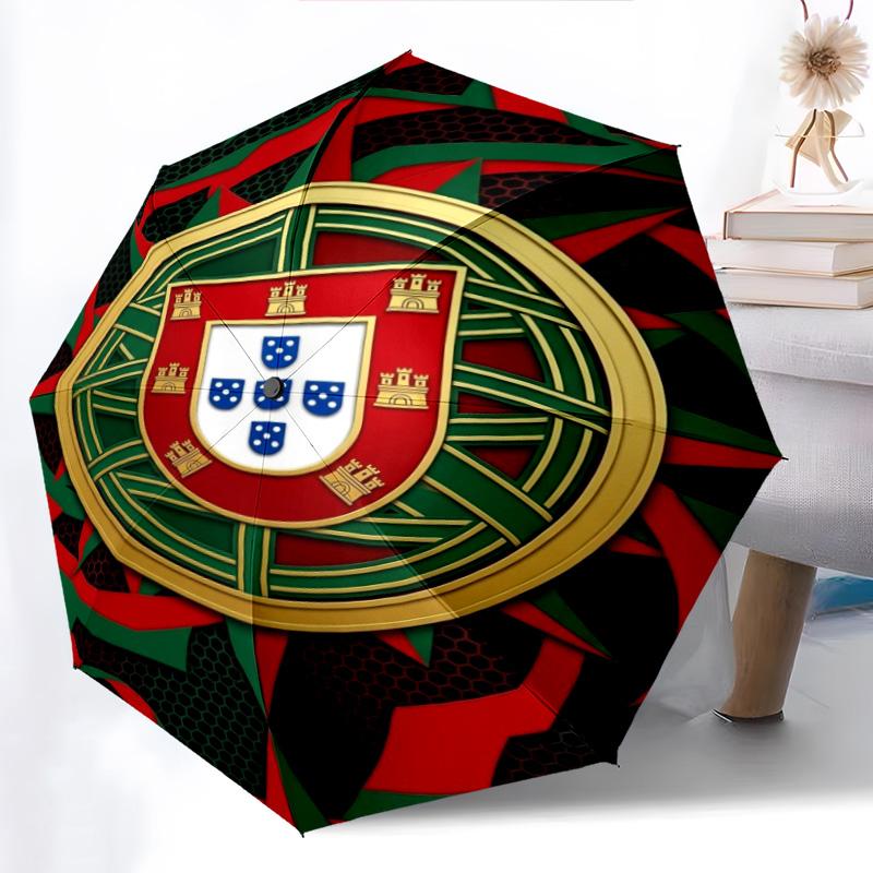 Portuguese Heritage Emblem Folding umbrella Umbrella durable Sun umbrella printing outdoor