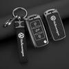 Valve Stems Caps For VOLKSWAGEN VW Zinc Alloy Car Remote Key Case Cover Shell For Volkswagen VW Polo Golf Passat Tiguan Beetle CAL2