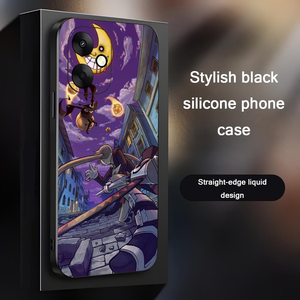 Cool Hot Soul Eater Anime Phone Case For Xiaomi Redmi 14C 13C 12C Note14 13 12 11 10 Pro Plus S Soft Black Phone Cover