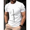Men's round neck T-shirt for outdoor leisure