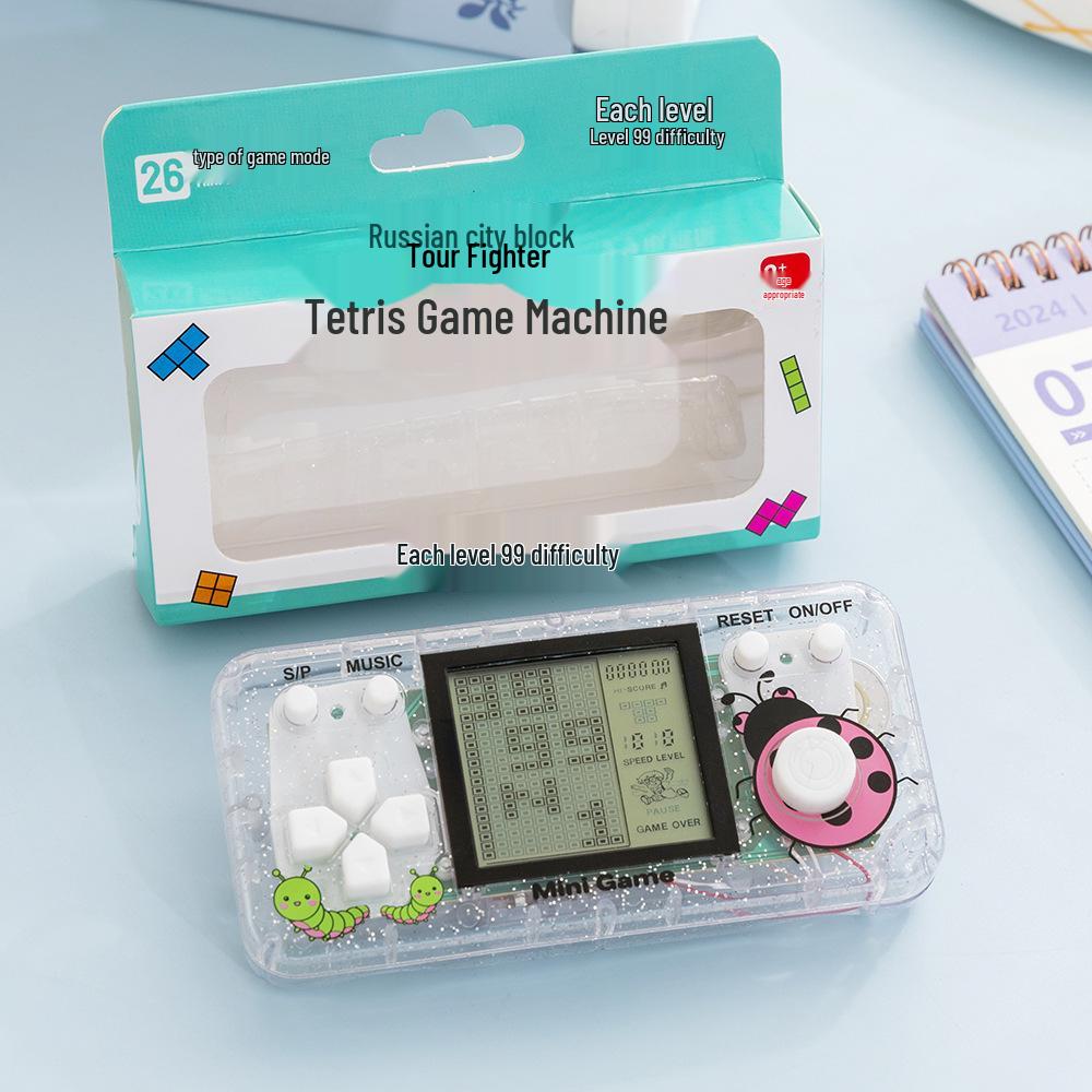 Classic Retro Handheld Tetris Game Console for Kids