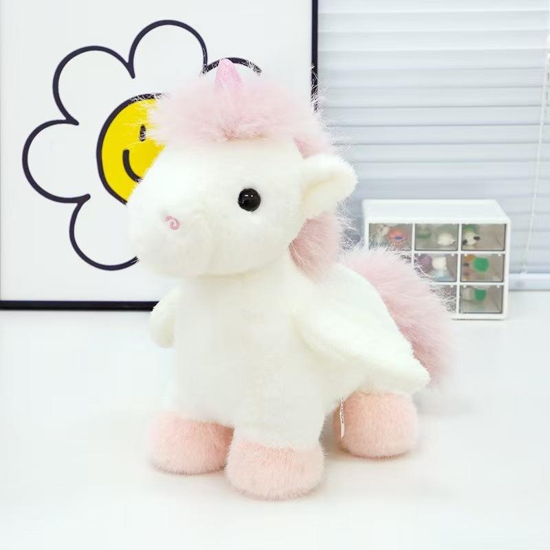 Niedliche Nicole Einhorn Puppe Plüschtier Pegasus Puppe Kreative Stoffpuppe Bettkissen Geschenk