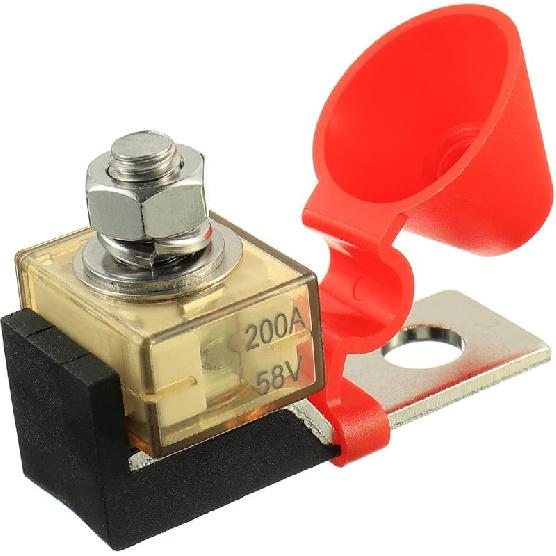 100 AMP MRBF Terminal Block Fuse Holder Single Stud 5/16" (M8) Compact Rated Battery Fuse 100A