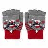 Stretchy Christmas Knit Glove Soft Knit Half Finger Glove New Winter Touchscreen Glove  Outdoor