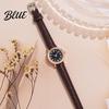 Lightweight Ladies Watch Women Round Dial with Faux Leather Strap