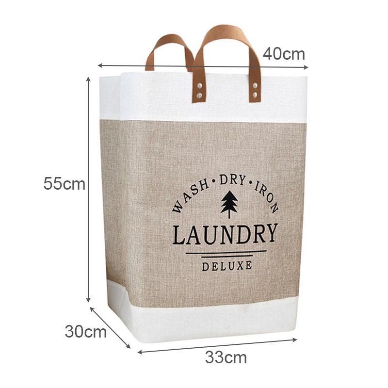 Foldable Laundry Basket with Handle Large Capacity Storage Basket for Clothes Toys Sundries Portable Household Storage Box