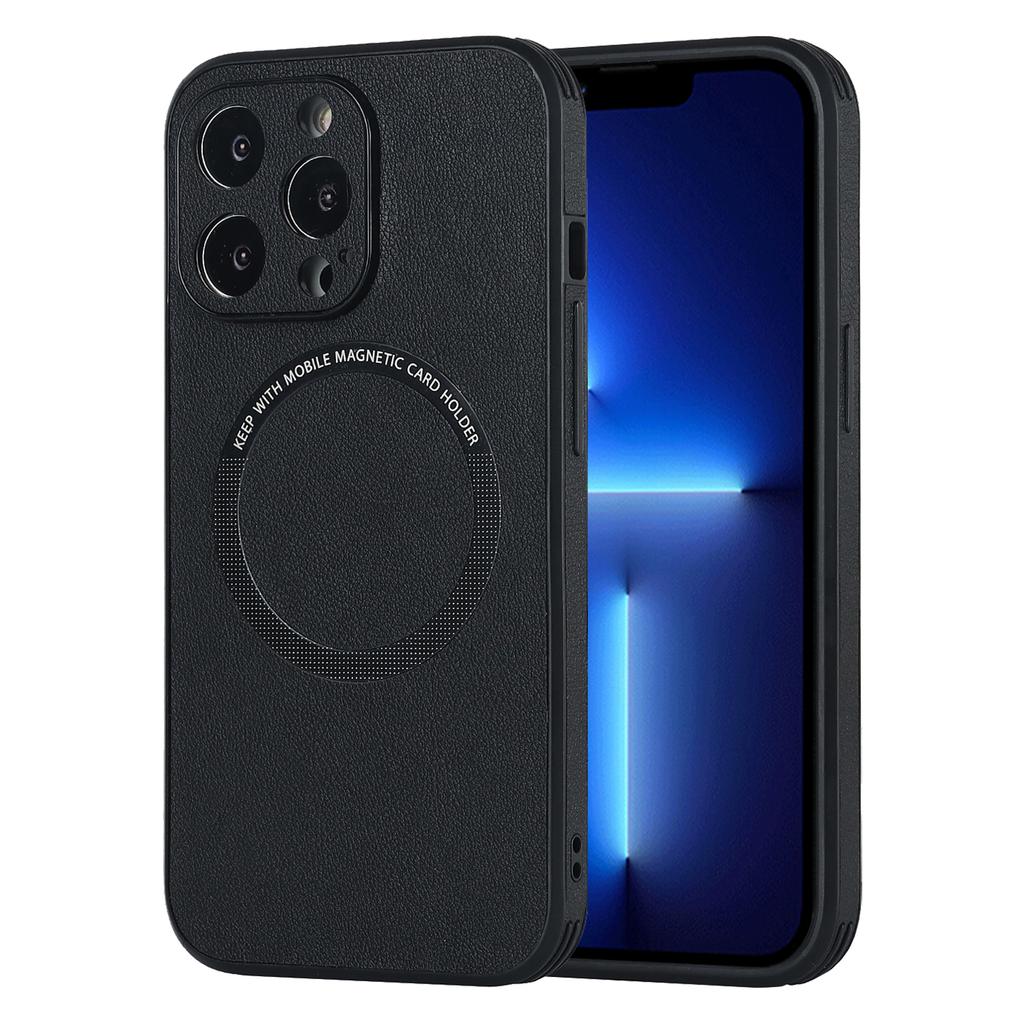 Luxury For Magsafe Wireless Charging Leather Case for iPhone 13 14 12 Mini 11 Pro Max X S XR 7 8 Plus Soft Square Magnetic Cover