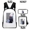 Re:Life in a different world from zero 3D 3pcs/Set School Bags Laptop Daypack Backpack Inclined shoulder bag Pencil Case