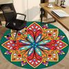 1pc Colorful Mandala Design Chair Carpet for Office Non-Slip, Machine Washable Rug for Office - Holiday DecorMachine Made yy251029111
